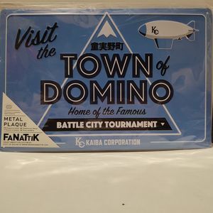 Yugioh Battle City Tournament Town Of Domino Metal Sign Official Collectible